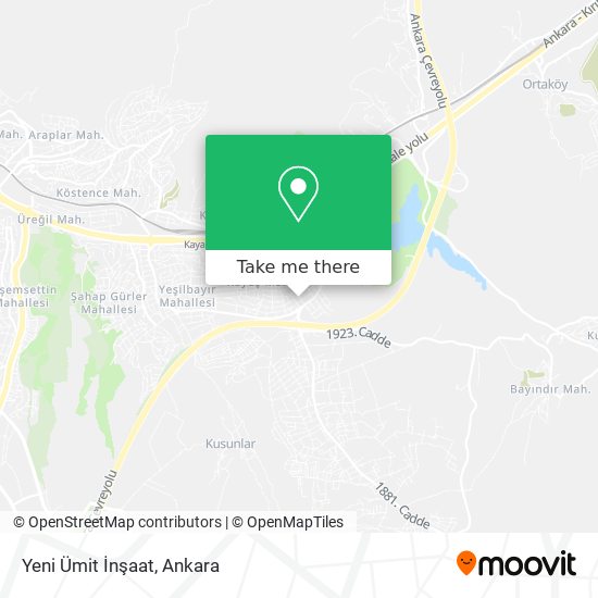 Yeni Ümit İnşaat map