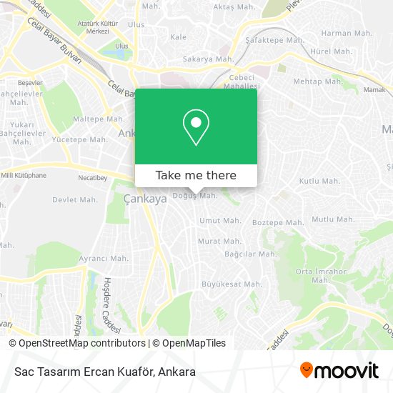 Sac Tasarım Ercan Kuaför map