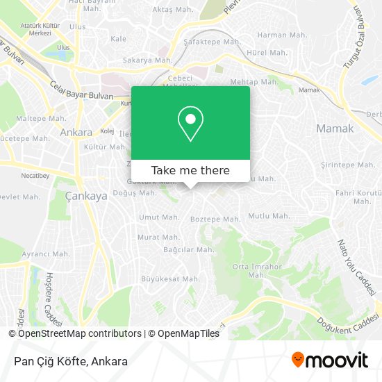 Pan Çiğ Köfte map