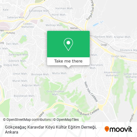 Gökçeağaç Karavdar Köyü Kültür Eğitim Derneği map
