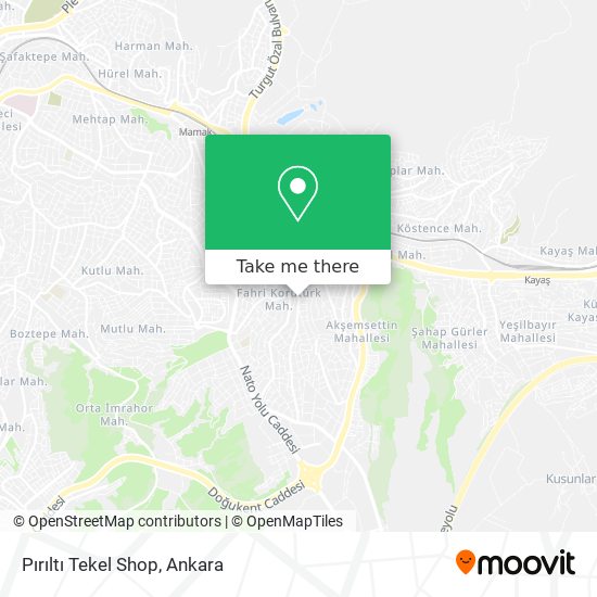 Pırıltı Tekel Shop map