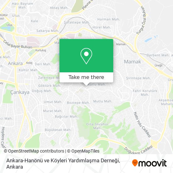 Ankara-Hanönü ve Köyleri Yardımlaşma Derneği map