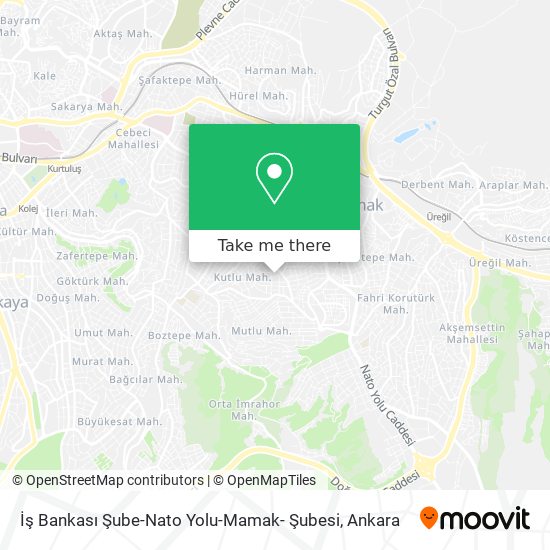 İş Bankası Şube-Nato Yolu-Mamak- Şubesi map