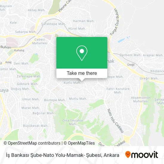İş Bankası Şube-Nato Yolu-Mamak- Şubesi map