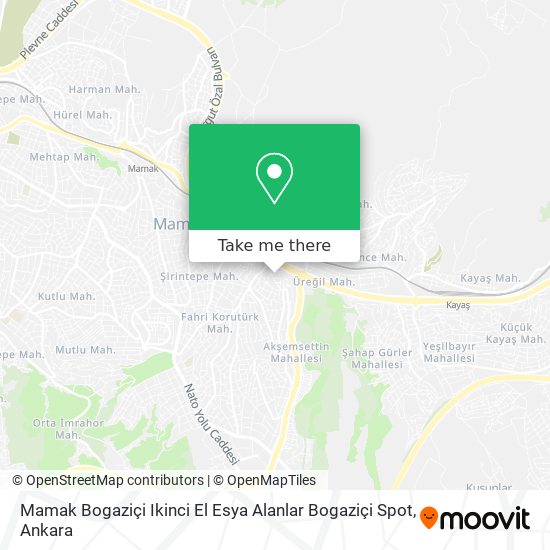 Mamak Bogaziçi Ikinci El Esya Alanlar Bogaziçi Spot map