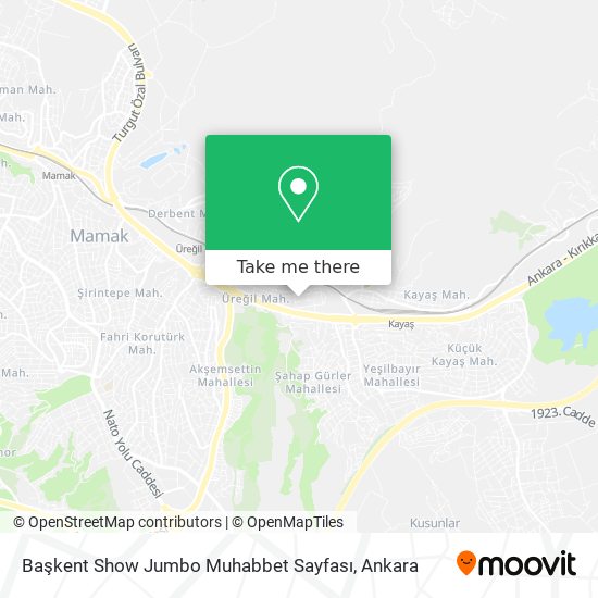 Başkent Show Jumbo Muhabbet Sayfası map