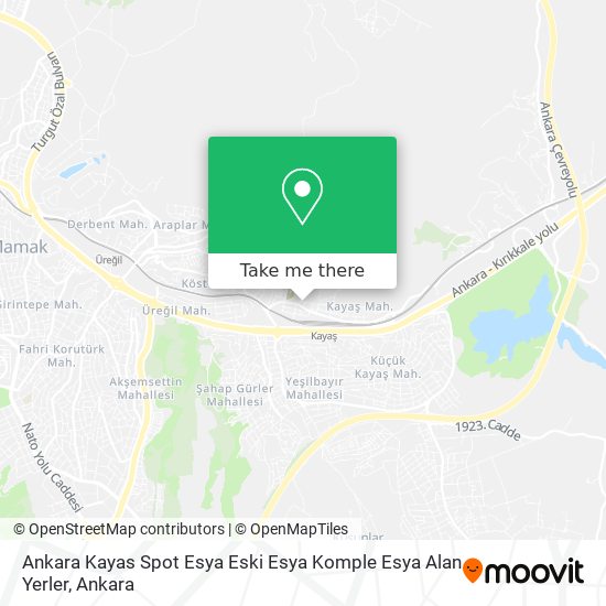 Ankara Kayas Spot Esya Eski Esya Komple Esya Alan Yerler map