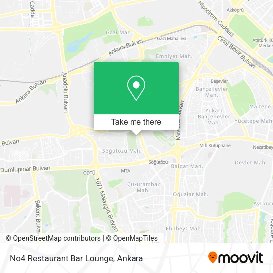 No4 Restaurant Bar Lounge map