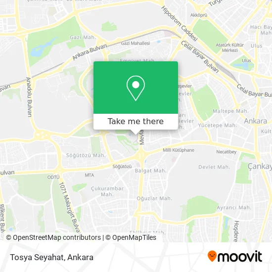 Tosya Seyahat map
