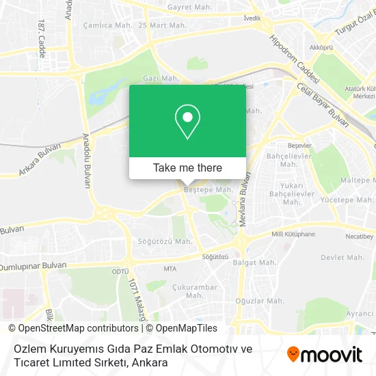 Ozlem Kuruyemıs Gıda Paz Emlak Otomotıv ve Tıcaret Lımıted Sırketı map