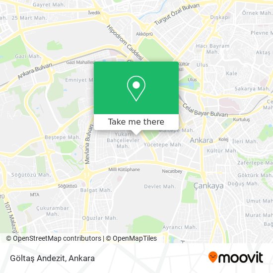 Göltaş Andezit map