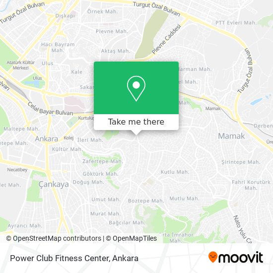 Power Club Fitness Center map