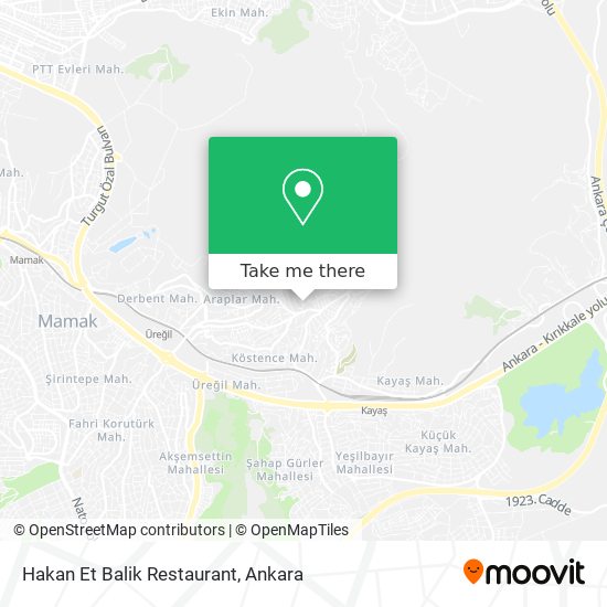 Hakan Et Balik Restaurant map