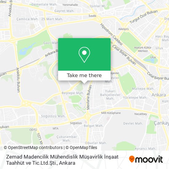 Zemad Madencilik Mühendislik Müşavirlik İnşaat Taahhüt ve Tic.Ltd.Şti. map