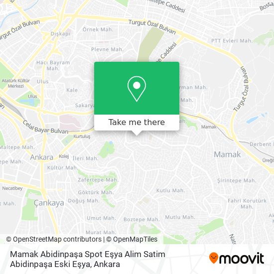 Mamak Abidinpaşa Spot Eşya Alim Satim Abidinpaşa Eski Eşya map