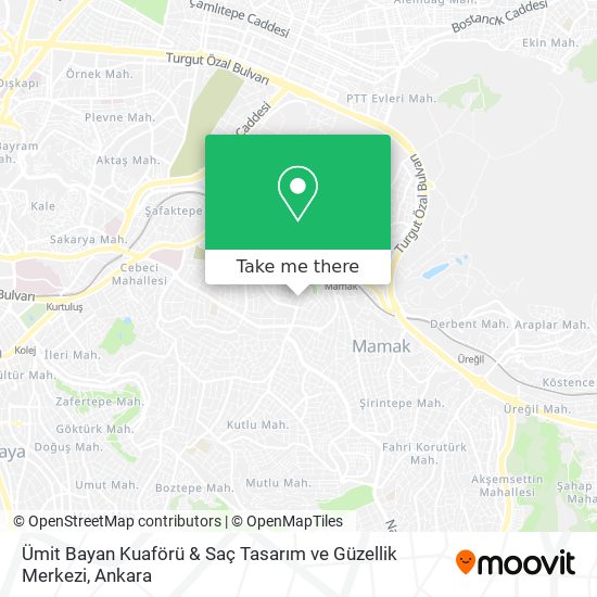 Ümit Bayan Kuaförü & Saç Tasarım ve Güzellik Merkezi map
