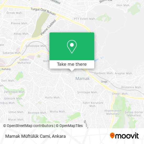 Mamak Müftülük Cami map