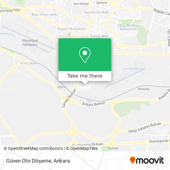 Güven Oto Döşeme map