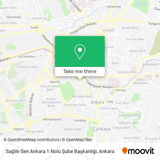 Sağlık-Sen Ankara 1 Nolu Şube Başkanlığı map