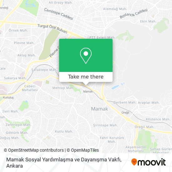 Mamak Sosyal Yardımlaşma ve Dayanışma Vakfı map