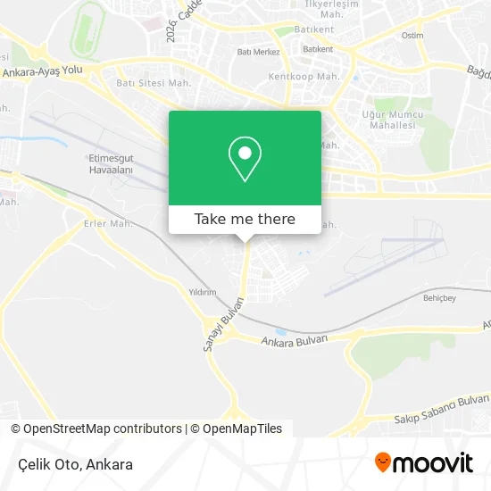 Çelik Oto map
