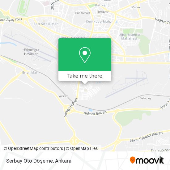 Serbay Oto Döşeme map