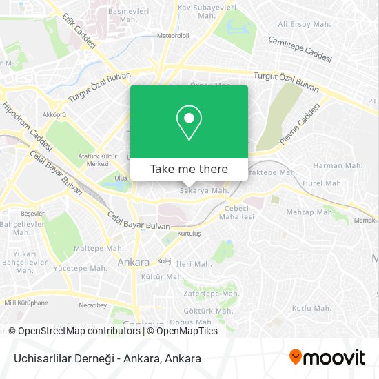 Uchisarlilar Derneği - Ankara map