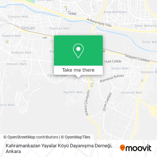 Kahramankazan Yayalar Köyü Dayanışma Derneği map