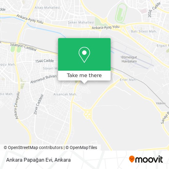 Ankara Papağan Evi map