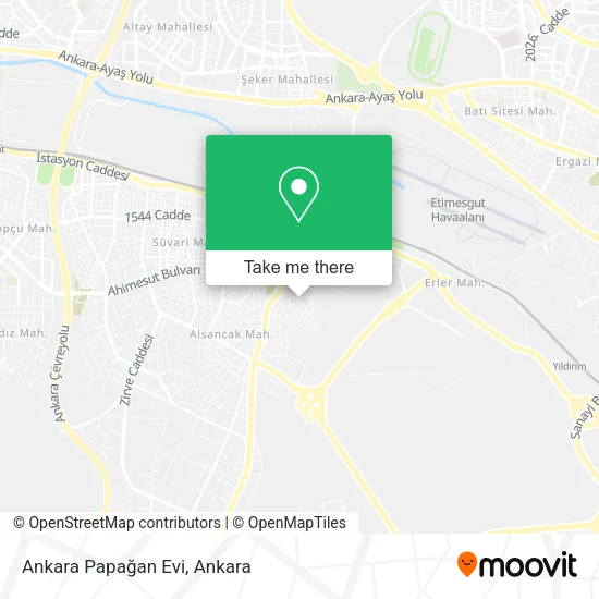 Ankara Papağan Evi map