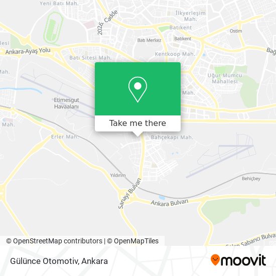 Gülünce Otomotiv map