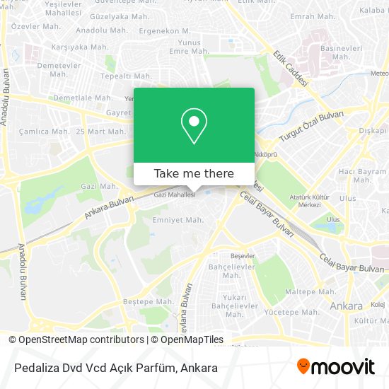 Pedaliza Dvd Vcd Açık Parfüm map