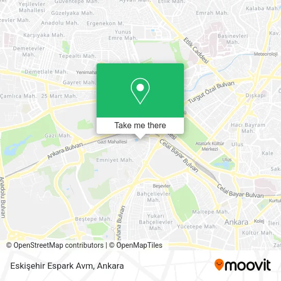Eskişehir Espark Avm map