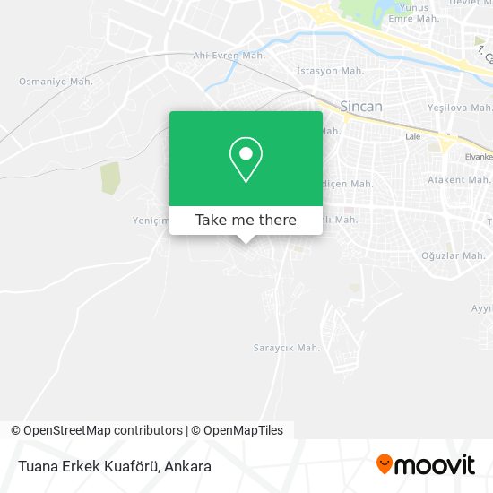 Tuana Erkek Kuaförü map