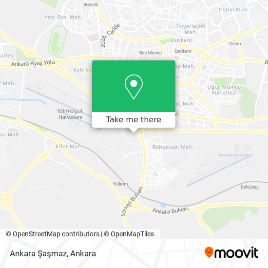 Ankara Şaşmaz map