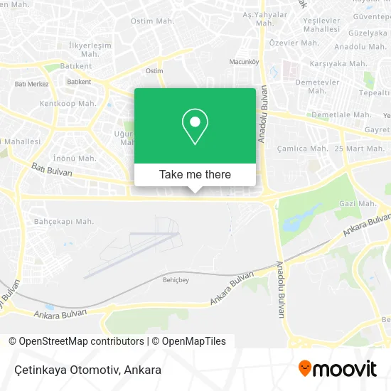 Çetinkaya Otomotiv map