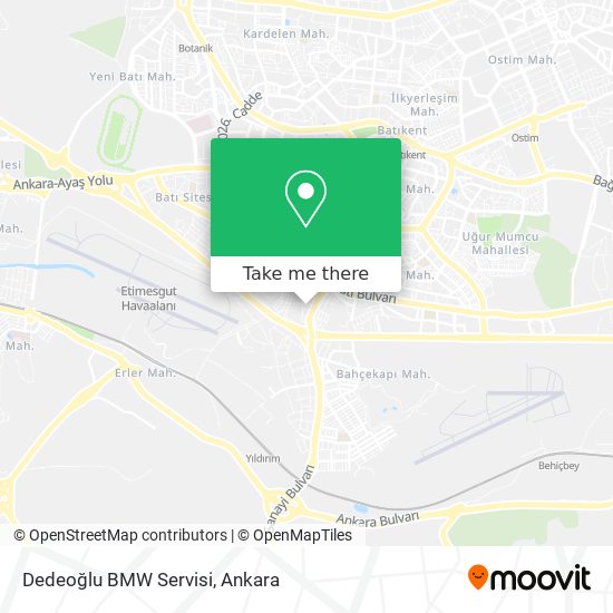 Dedeoğlu BMW Servisi map