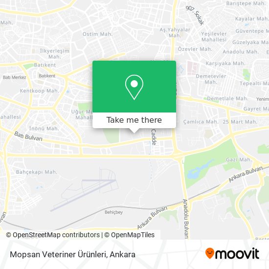 Mopsan Veteriner Ürünleri map