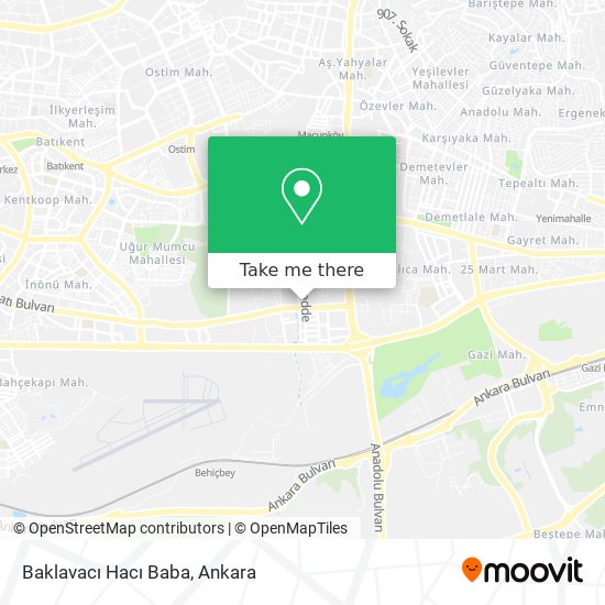Baklavacı Hacı Baba map