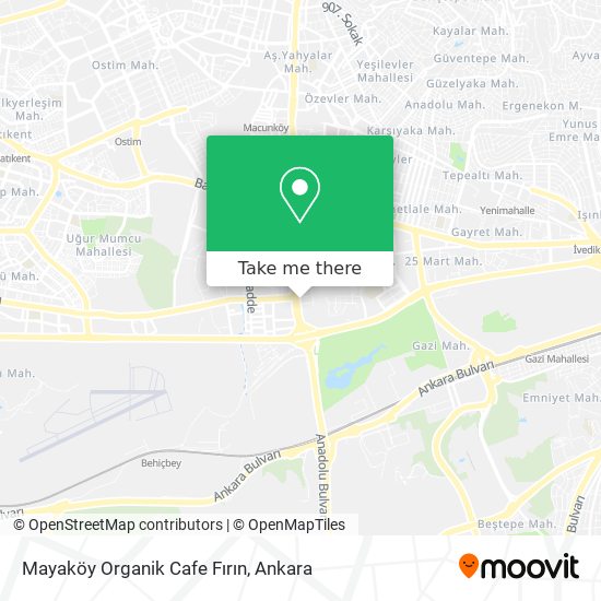 Mayaköy Organik Cafe Fırın map