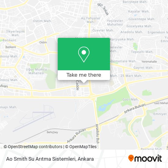 Ao Smith Su Arıtma Sistemleri map
