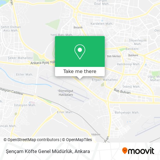 Şençam Köfte Genel Müdürlük map