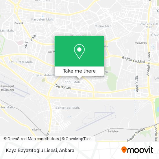 Kaya Bayazıtoğlu Lisesi map