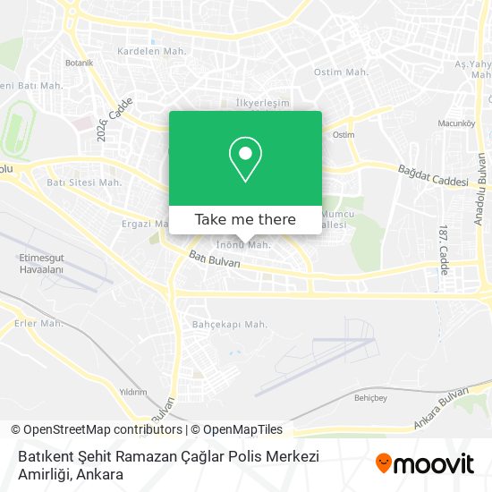 Batıkent Şehit Ramazan Çağlar Polis Merkezi Amirliği map