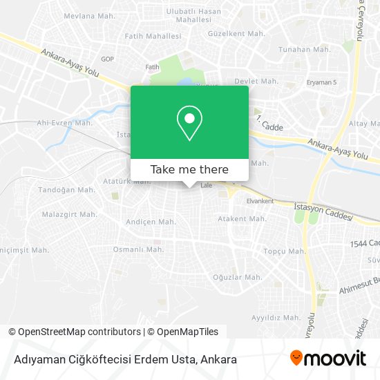Adıyaman Ciğköftecisi Erdem Usta map