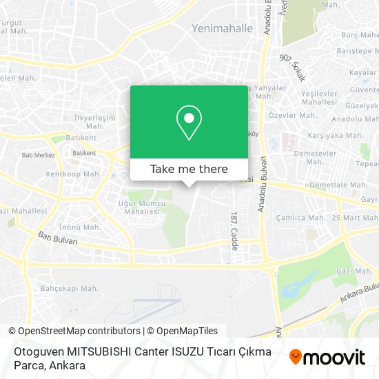 Otoguven MITSUBISHI Canter ISUZU Tıcarı Çıkma Parca map