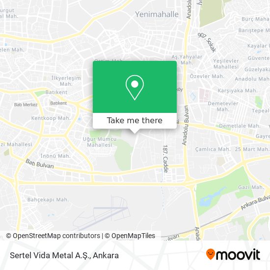 Sertel Vida Metal A.Ş. map