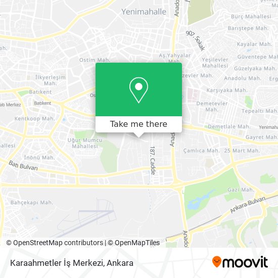 Karaahmetler İş Merkezi map