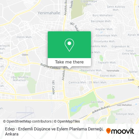 Edep - Erdemli Düşünce ve Eylem Planlama Derneği map