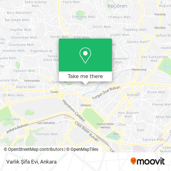Varlık Şifa Evi map